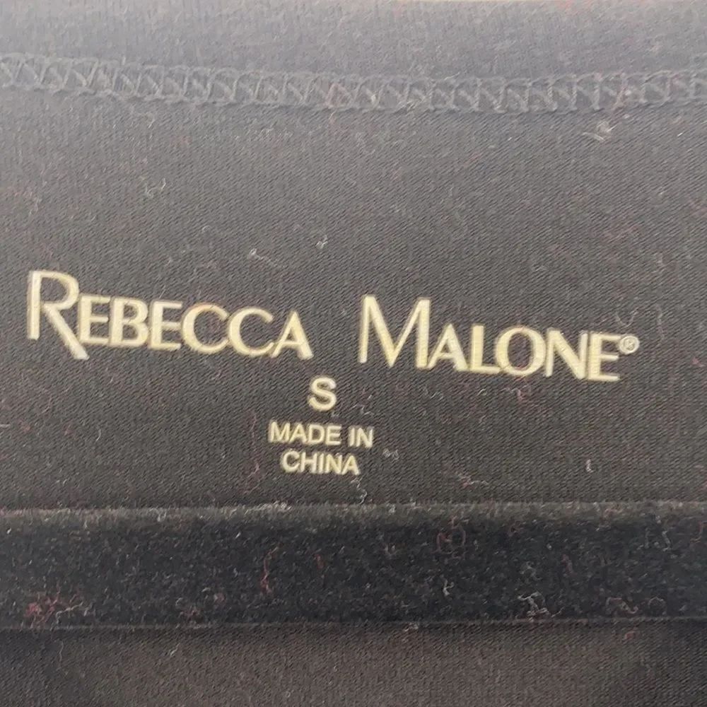 3For$20 Rebecca Malone Blk/Wht Speck Top size: S - Picture 2 of 6